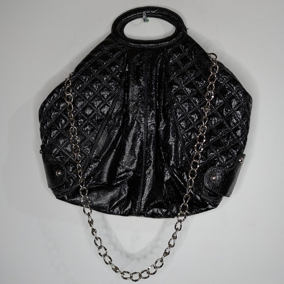 Cache black quilted shoulder bag - Picture 1 of 9